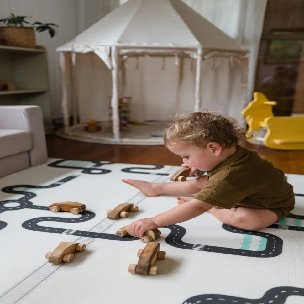 QToys Wooden Car Play Set