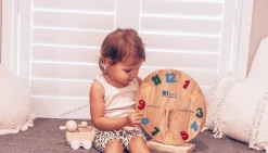 QToys Wooden Clocks