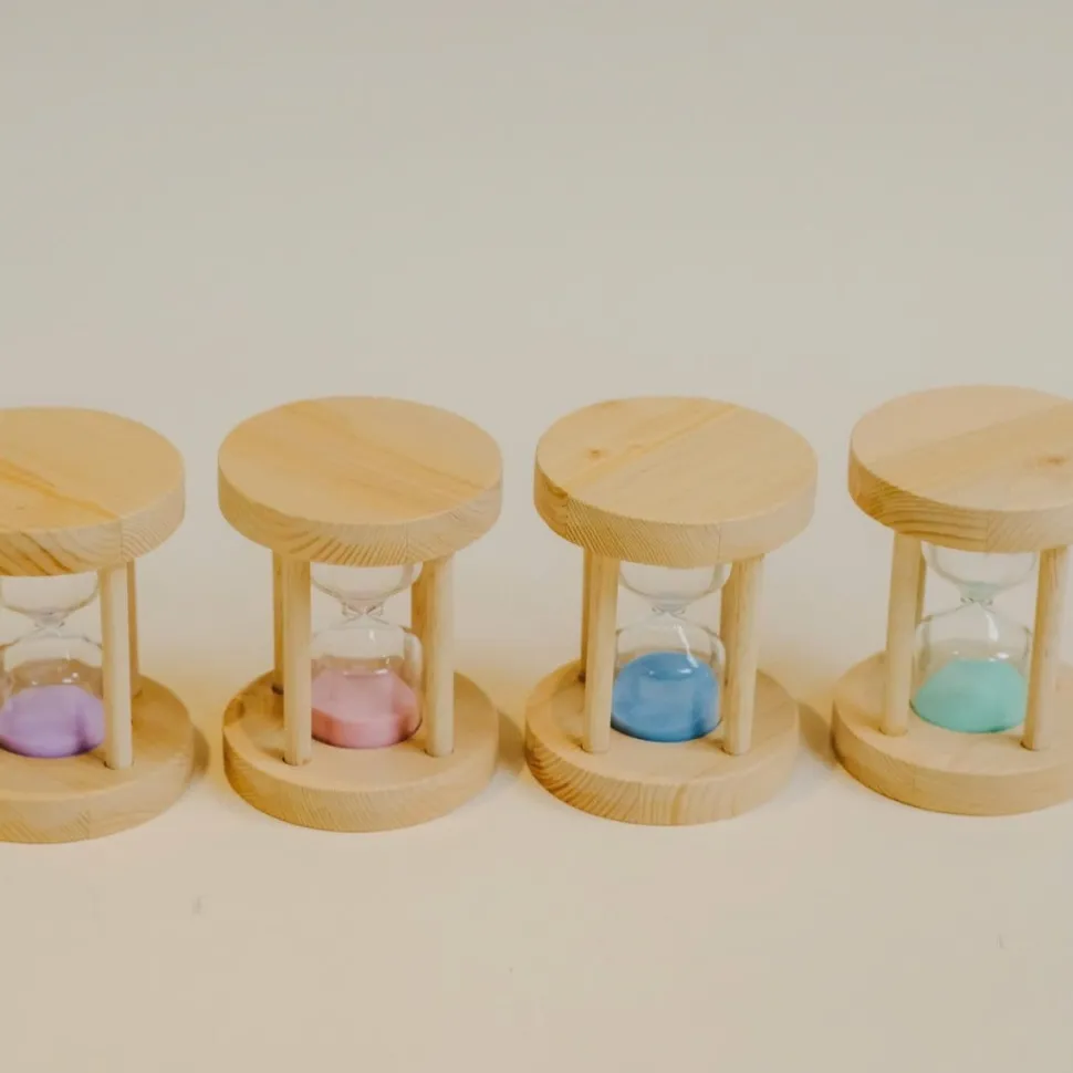 QToys Wooden Sand Timers Set of 4