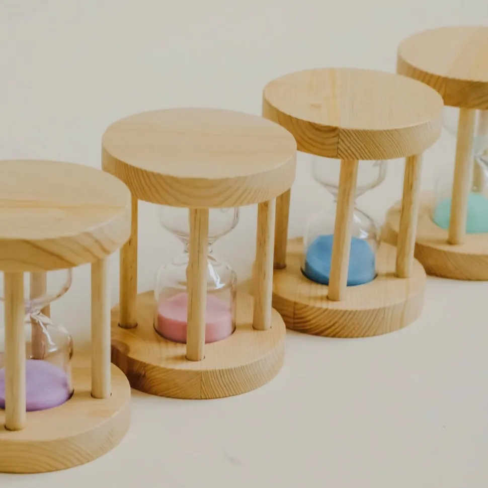 QToys Wooden Sand Timers Set of 4