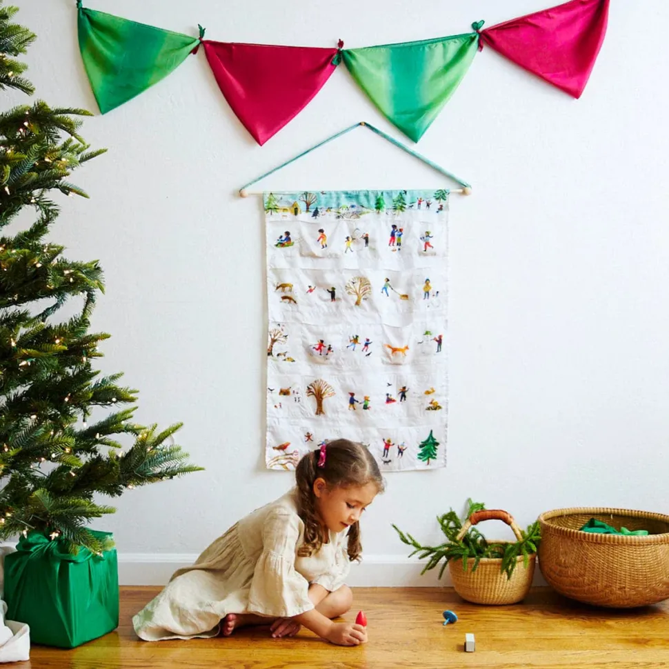 Sarah's Silks Advent Calendar Illustrated by Gemma Koomen- Snowy Day