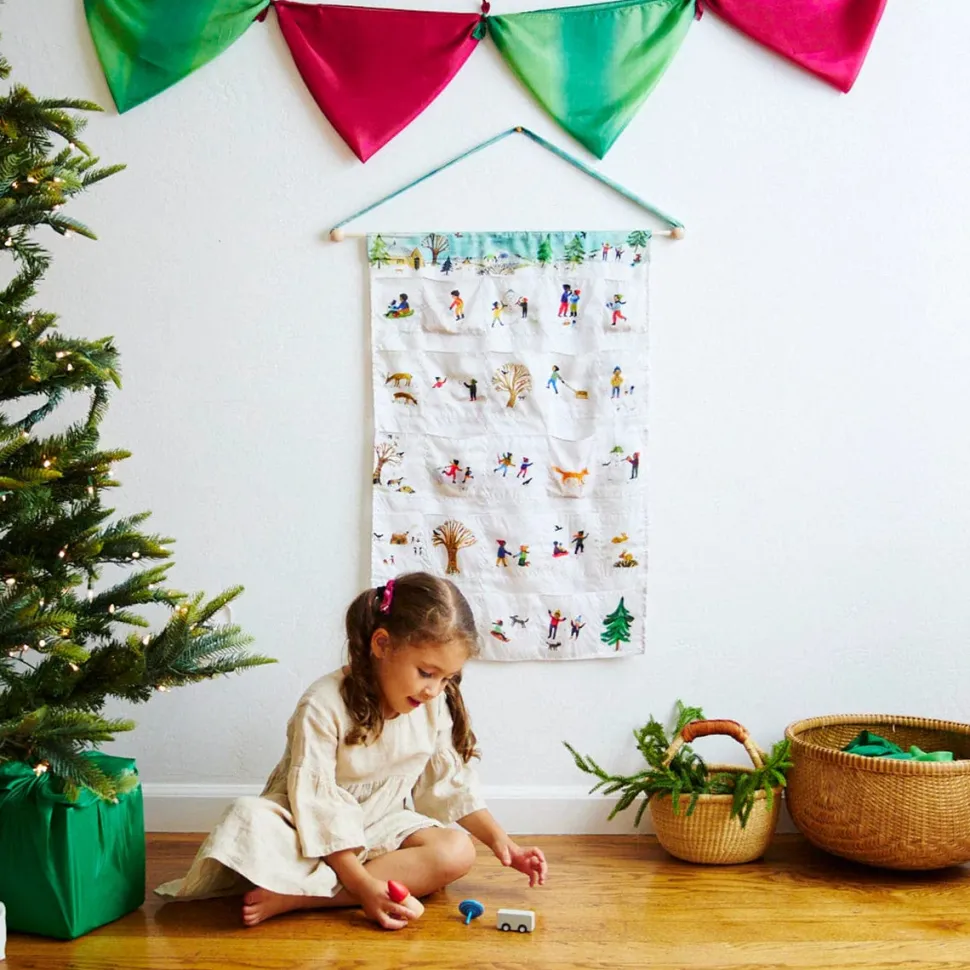 Sarah's Silks Advent Calendar Illustrated by Gemma Koomen- Snowy Day