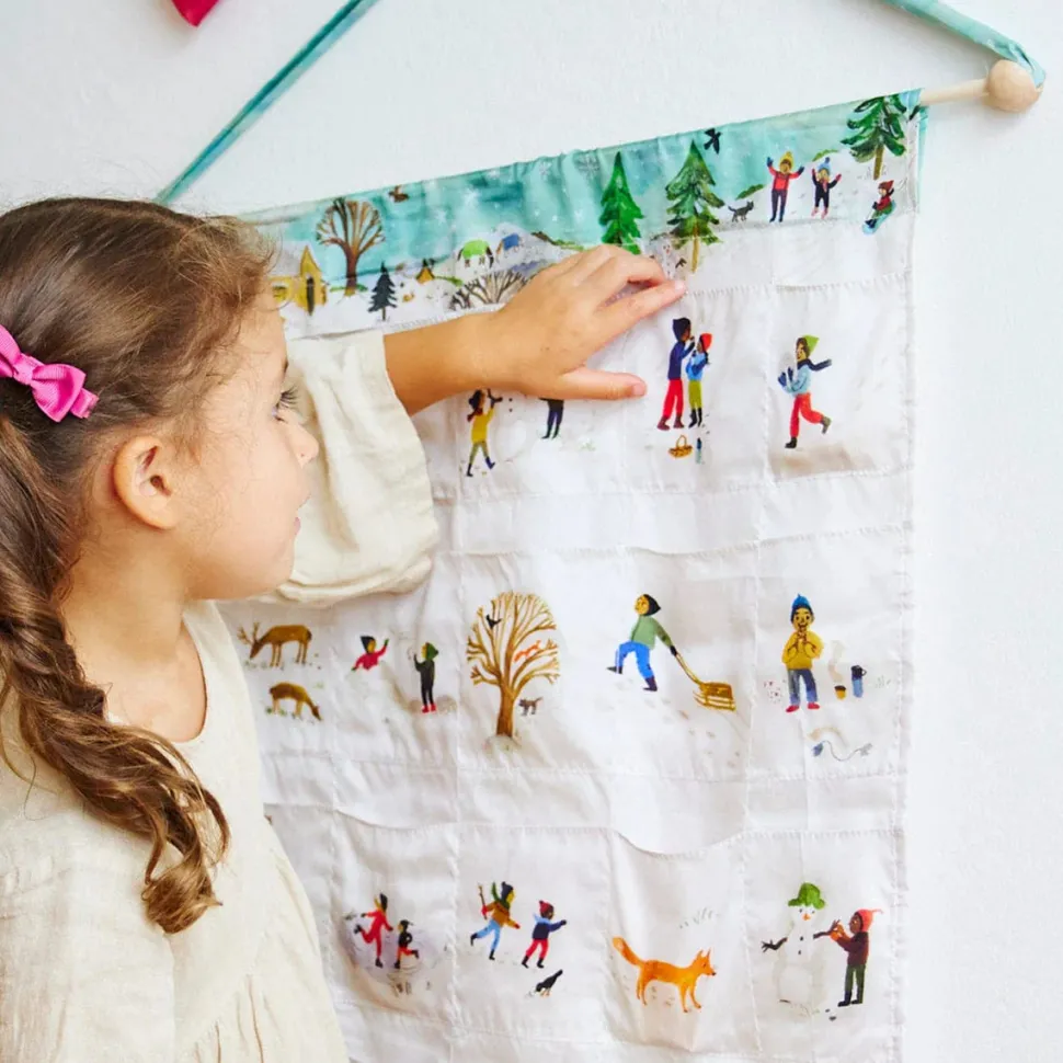 Sarah's Silks Advent Calendar Illustrated by Gemma Koomen- Snowy Day