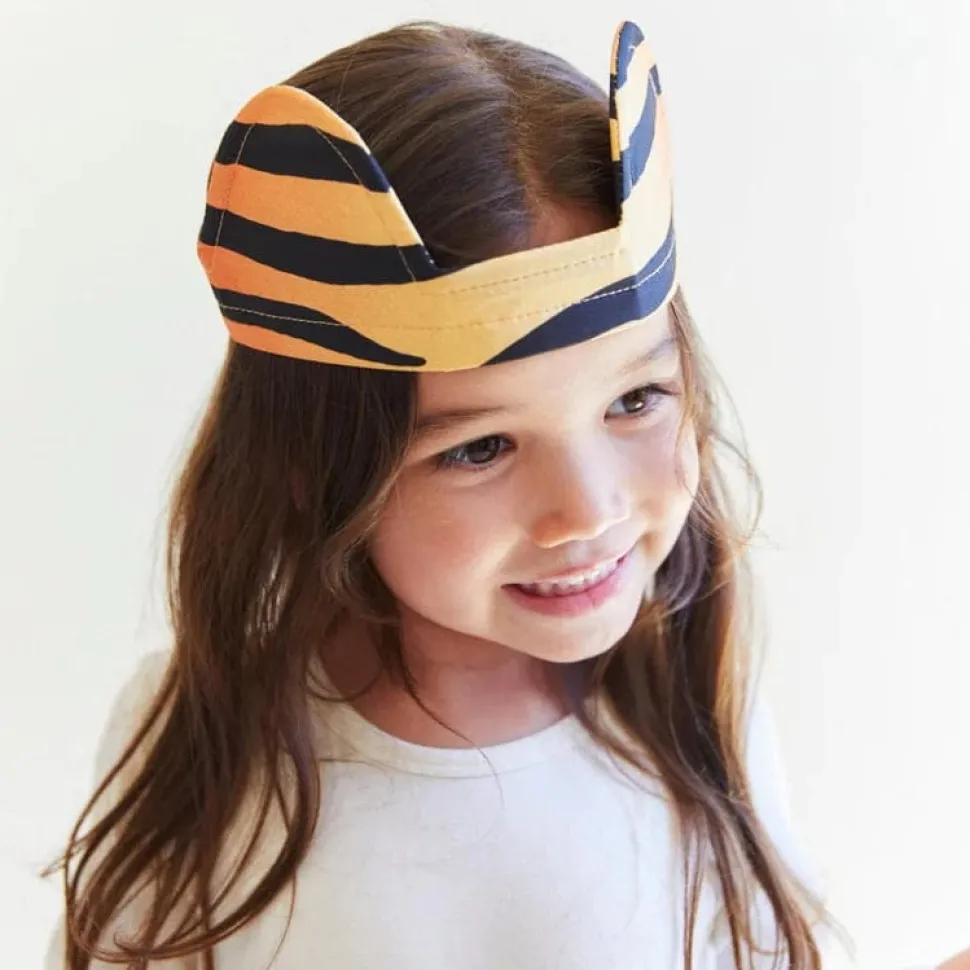 Sarah's Silks Animal Dress Ups Ears - Tiger