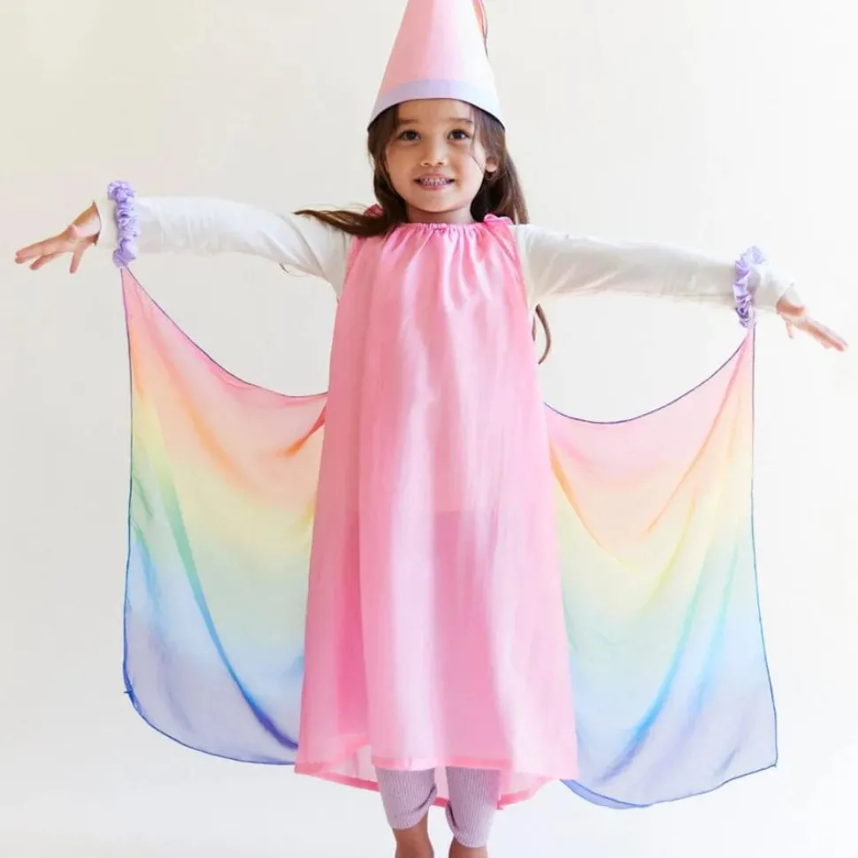 Sarah's Silks Fairy Dress - Pink Rainbow