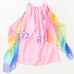Sarah's Silks Fairy Dress - Pink Rainbow