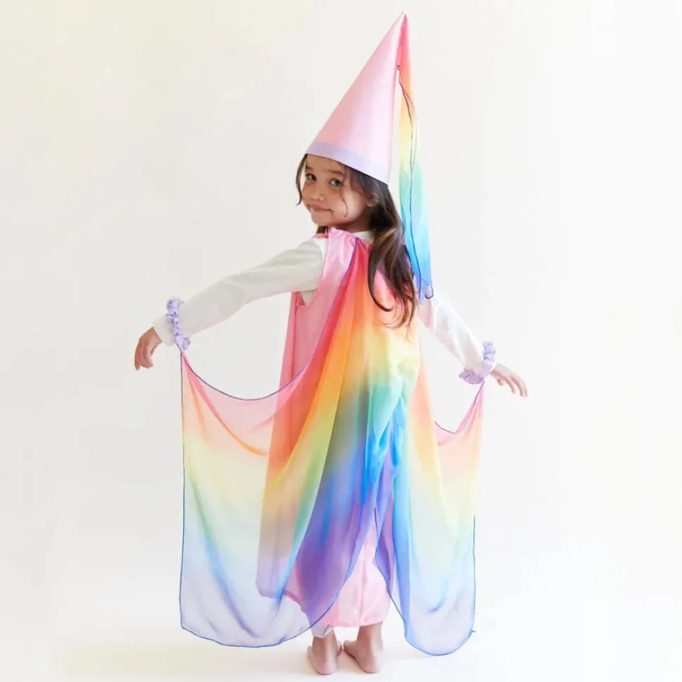 Sarah's Silks Fairy Dress - Pink Rainbow