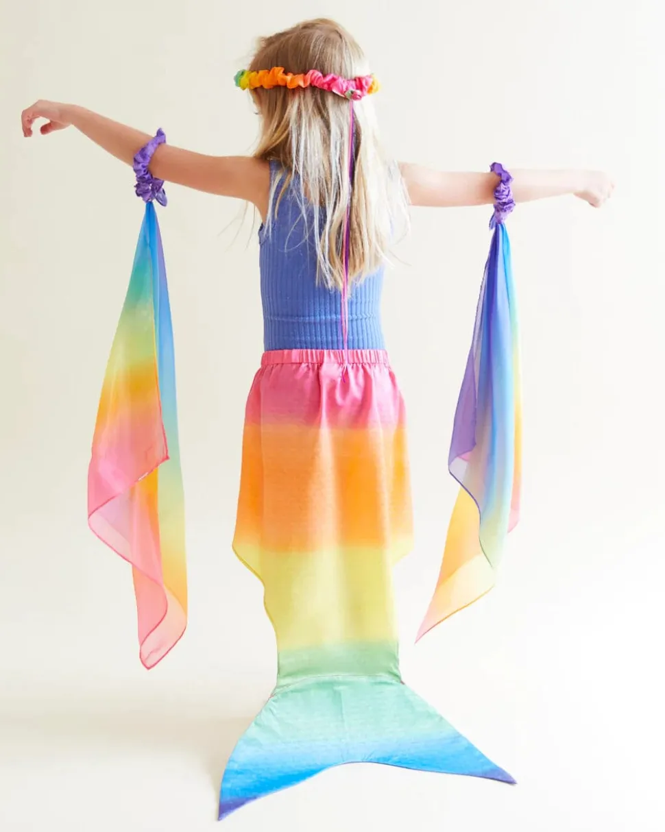 Sarah's Silks Large Rainbow Mermaid Tail