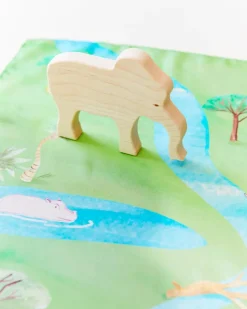 Sarah's Silks Large Wooden Elephant