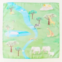 Sarah's Silks Mini Playsilk - Safari Playmap