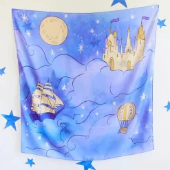 Sarah's Silks Playmap - Large - Castle in the Sky