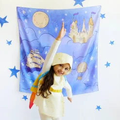 Sarah's Silks Playmap - Large - Castle in the Sky