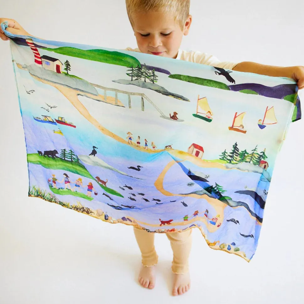 Sarah's Silks Playsilk - Seek and Find - Summer in Maine