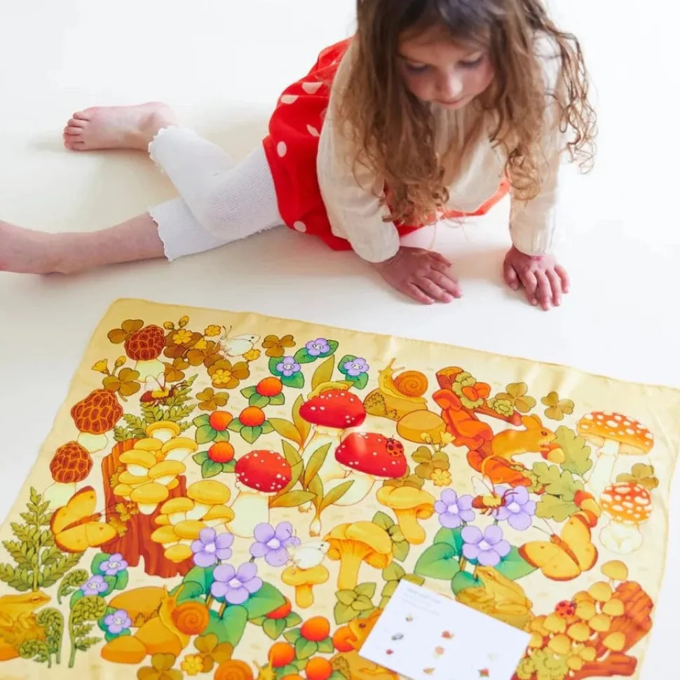 Sarah's Silks Playsilk Seek and Find - Mushroom