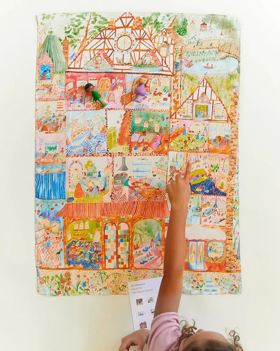 Sarah's Silks Playsilk Seek and Find - Dollhouse