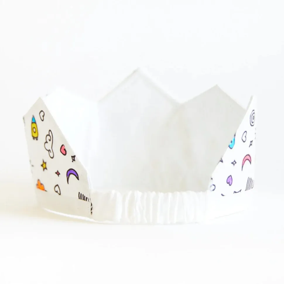 Sarah's Silks Rainbow Sky Coloring Crown