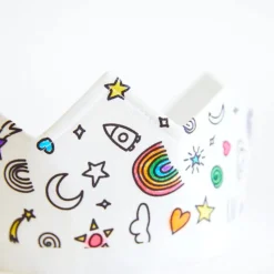Sarah's Silks Rainbow Sky Coloring Crown & Playsilk Markers Set