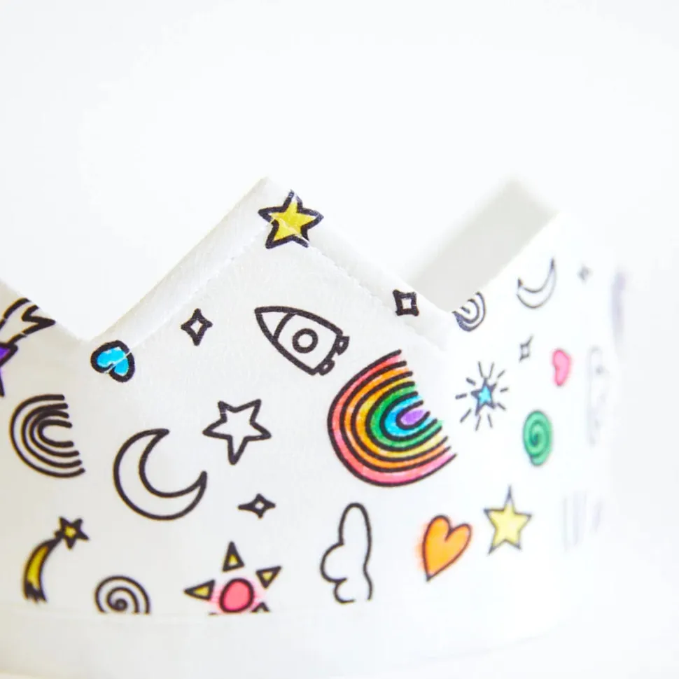 Sarah's Silks Rainbow Sky Coloring Crown