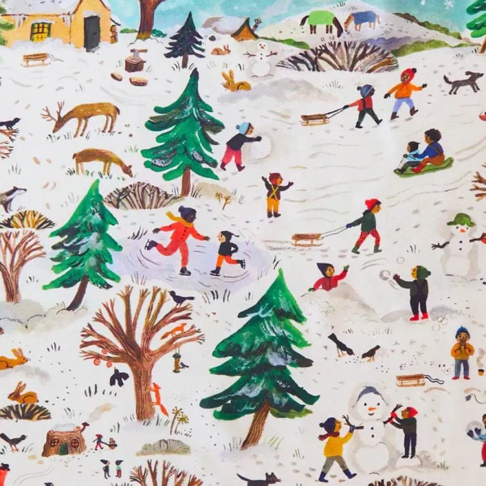 Sarah's Silks Snow Seek & Find Playsilk