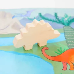 Sarah's Silks Wooden Animal Stegosaurus (Maple)