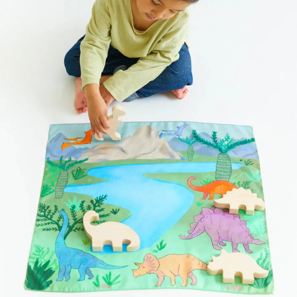 Sarah's Silks Wooden Animal Stegosaurus (Maple)