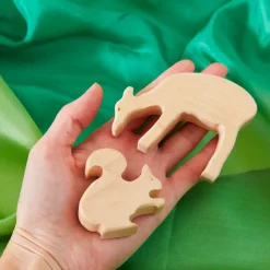Sarah's Silks Wooden Animal Squirrel Maple