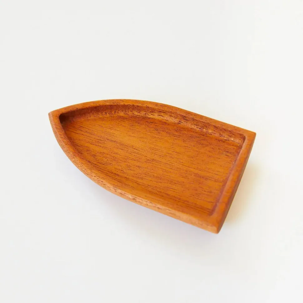 Sarah's Silks Wooden Boat Mahogany