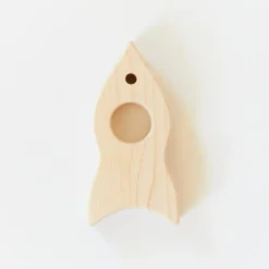Sarah's Silks Wooden Toy - Rocketship - Maple