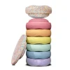 Stapelstein Original Rainbow Complete Pastel (Set of 8) + Super Confetti Board