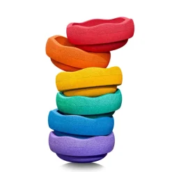 Stapelstein Original Rainbow Classic Complete (Set of 8) + Super Confetti Board