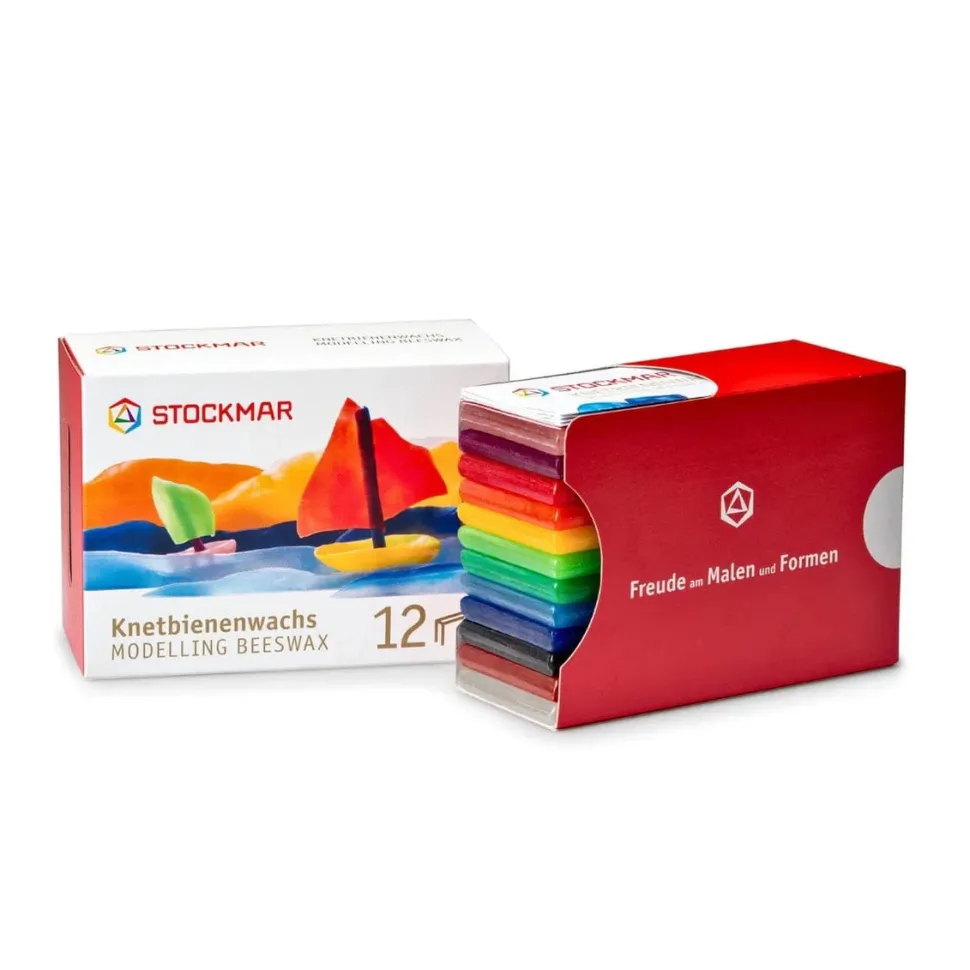 Stockmar Modelling Beeswax 12 Assorted Colours
