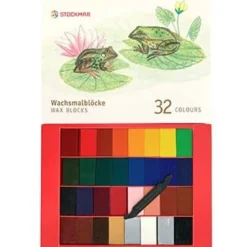 Stockmar Wax Crayons 32 Blocks in Presentation Gift Box