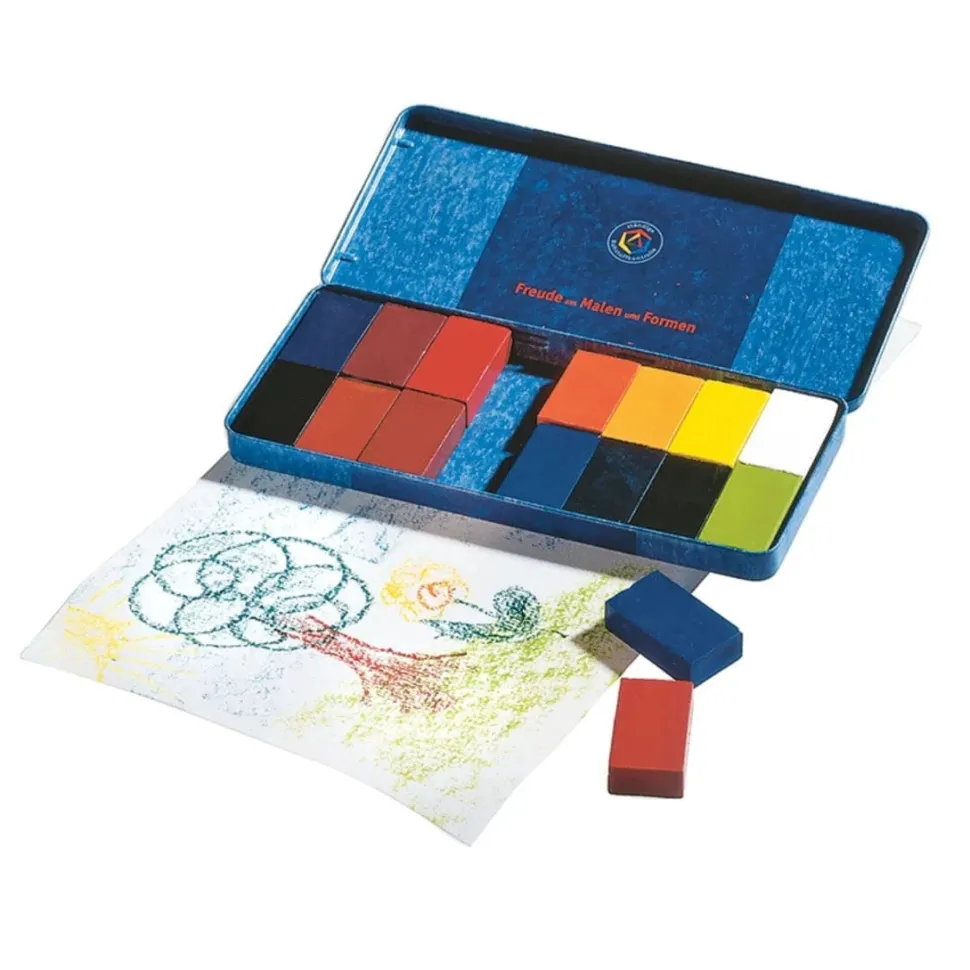 Stockmar Wax Crayons 16 Blocks in Tin
