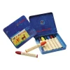 Stockmar Wax Crayons w Pure Beeswax 8 Sticks in Tin w Black