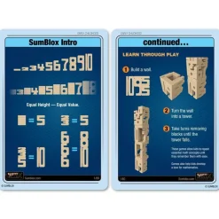 SumBlox Minis Starter Set 38 Blocks & 36 Activity Cards