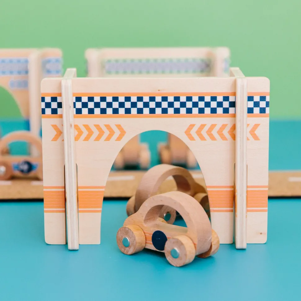 The Freckled Frog Happy Architect Raceway with Cars