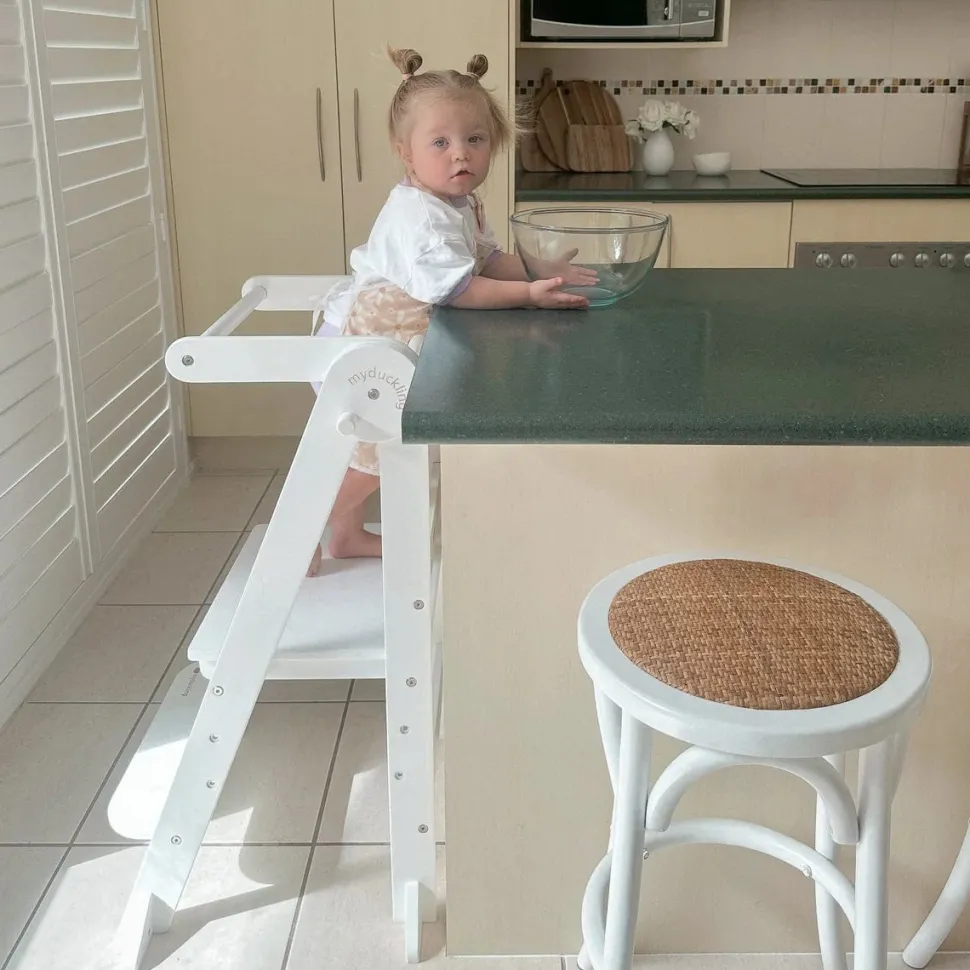 The Full Mini Chef: My Duckling Deluxe Folding Adjustable Learning Tower set