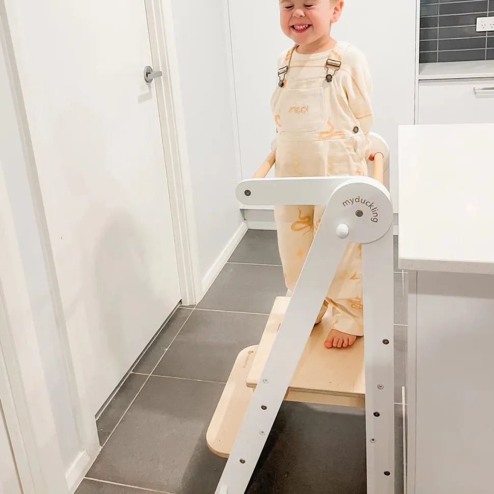 The Full Mini Chef: My Duckling Deluxe Folding Adjustable Learning Tower set