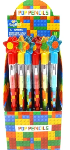 Tiny Mills - Building Blocks Brick Multi Point Pencils (24pcs)