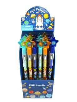 Tiny Mills - Outer Space Rocket Multi Point Pencils (24pcs)