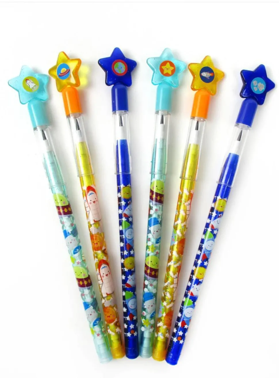 Tiny Mills - Outer Space Rocket Multi Point Pencils (24pcs)