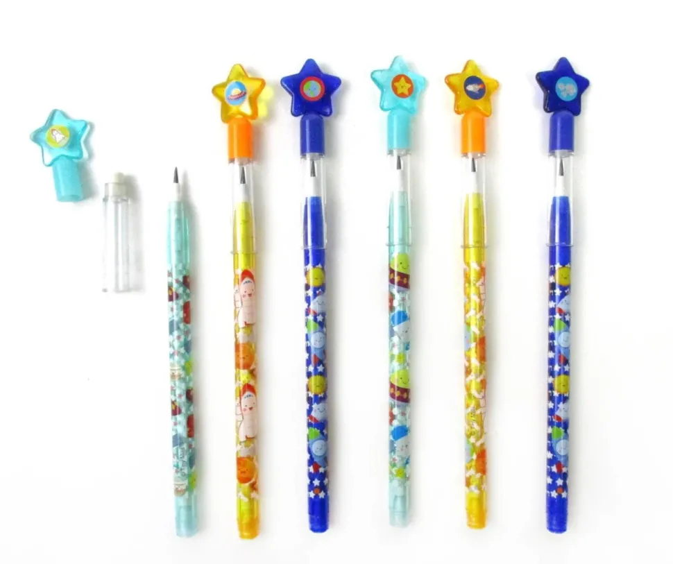 Tiny Mills - Outer Space Rocket Multi Point Pencils (24pcs)