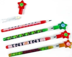 Tiny Mills - Pixels Mine Crafter Themed Multi Point Pencils (24pcs)