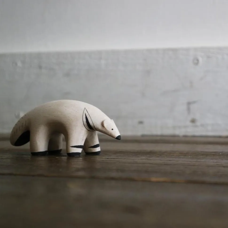T-Lab Pole Pole Wooden Animal Anteater