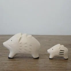 T-Lab Pole Pole Wooden Animal Pair Set - Boar