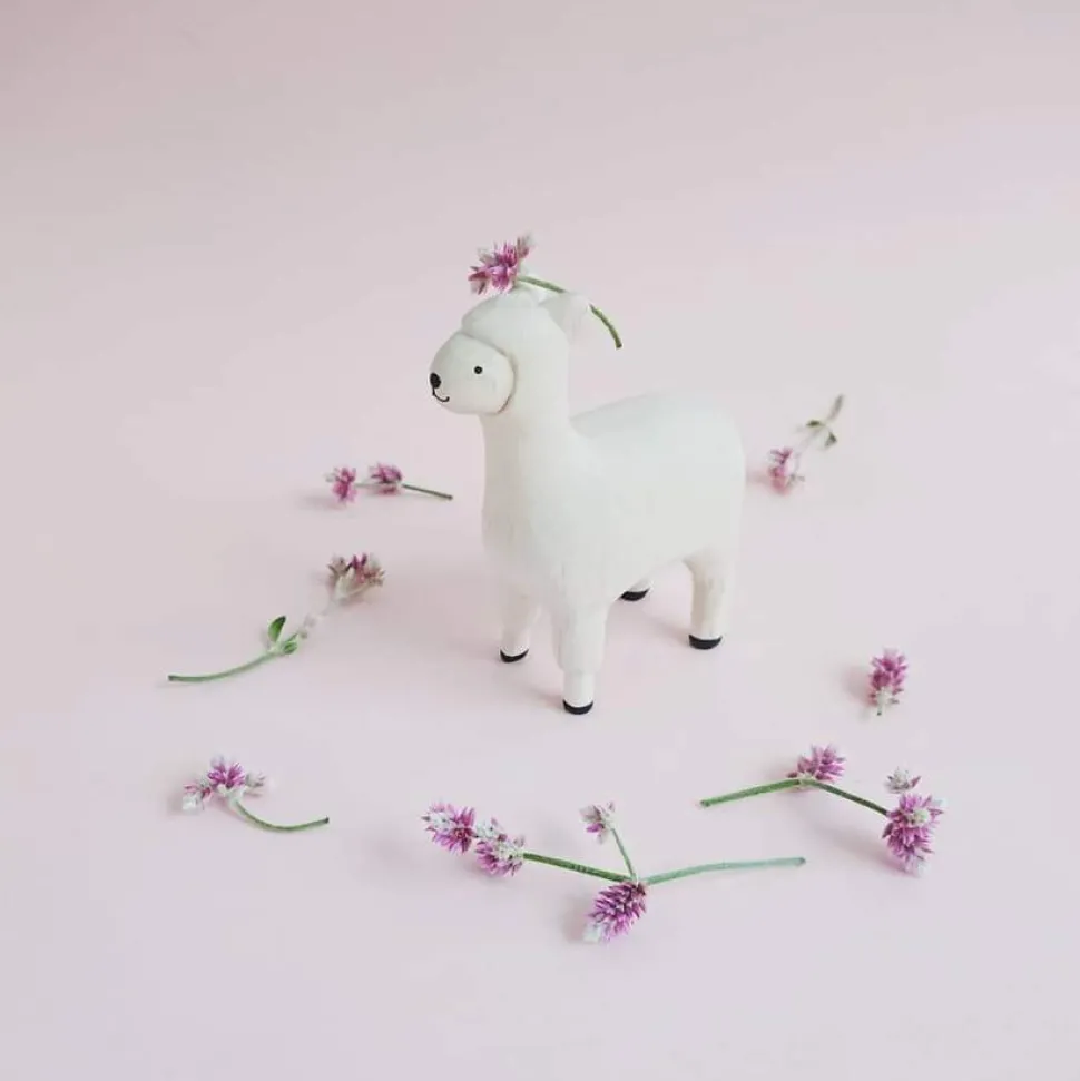 T-Lab Pole Pole Wooden Animal Alpaca