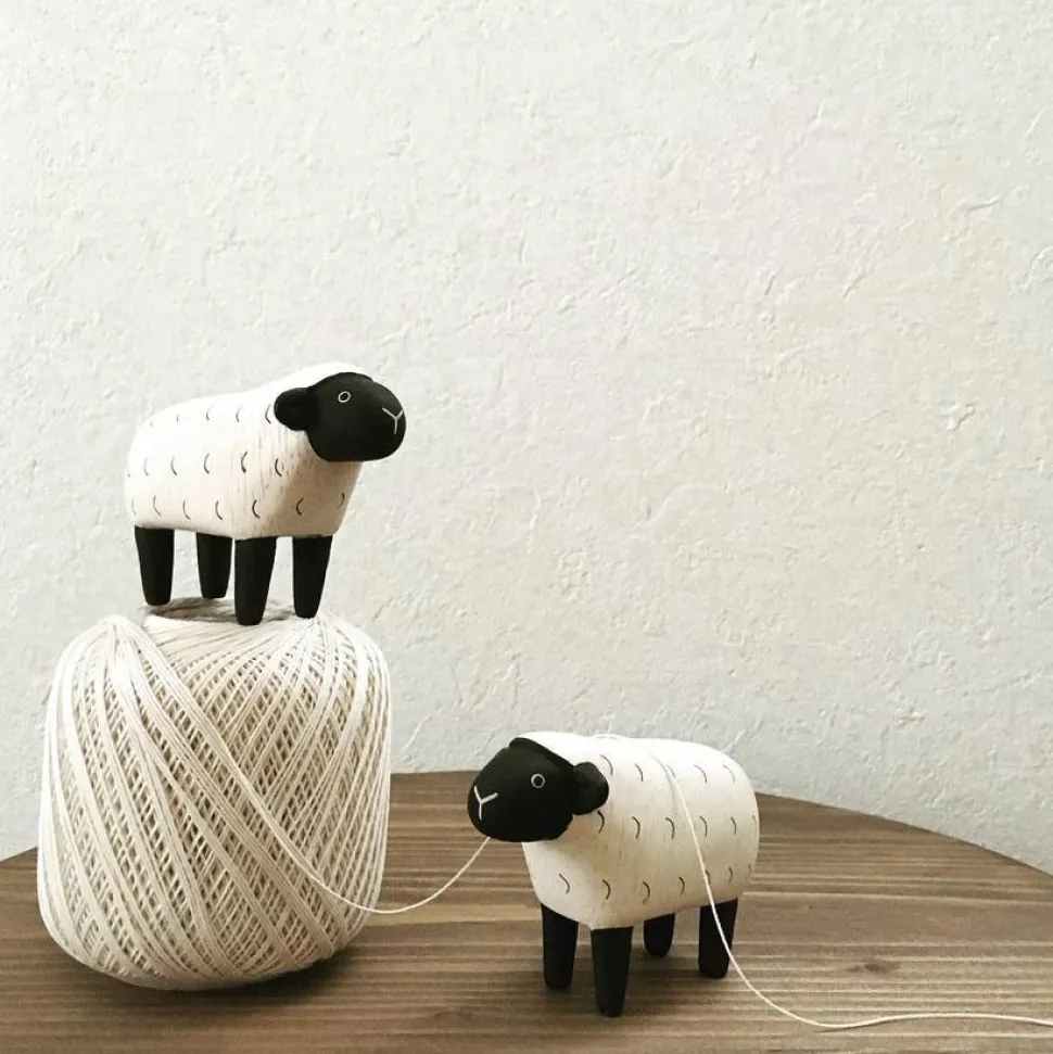 T-Lab Pole Pole Wooden Animal Sheep