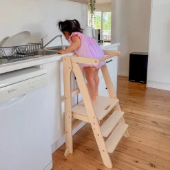 Toypark Folding Learning Tower - Natural