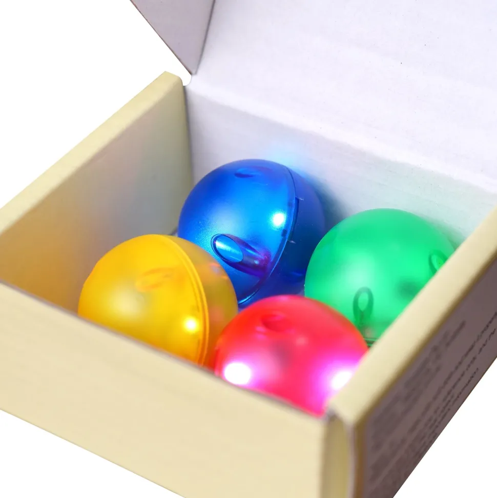 Toypark Rainbow LED Balls Set of 4