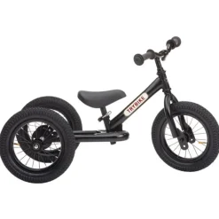 Trybike 2 in 1 Steel Balance Bike - Black